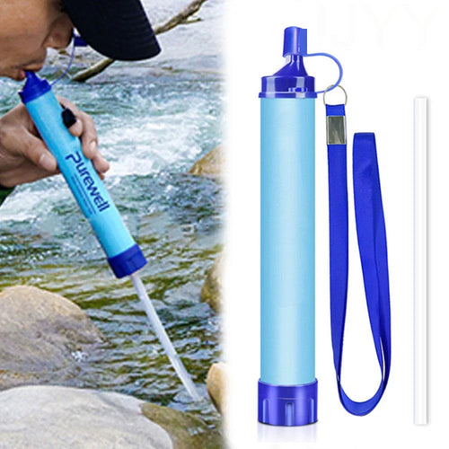 PureFlow Outdoor Straw: 4-Stage Camping Water Filter