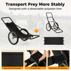 550 LBS Folding Deer Game Cart with Polyester Liner for Hunting