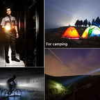 Waterproof Z45 Led Flashlight Ultra Bright Waterproof MINI Torch T6/L2/V6 zoomable 5 Modes 18650 rechargeable Battery for camping tactica Led Mini Water-Resistant Torch Light For Indoor & Outdoor Camping Hiking Accessories Gear